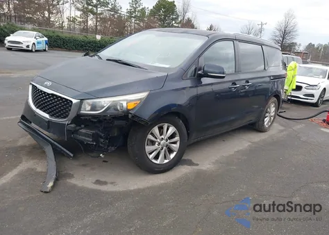 2016 Kia Sedona Lx из США, поврежденный, VIN KNDMB5C1XG6151495